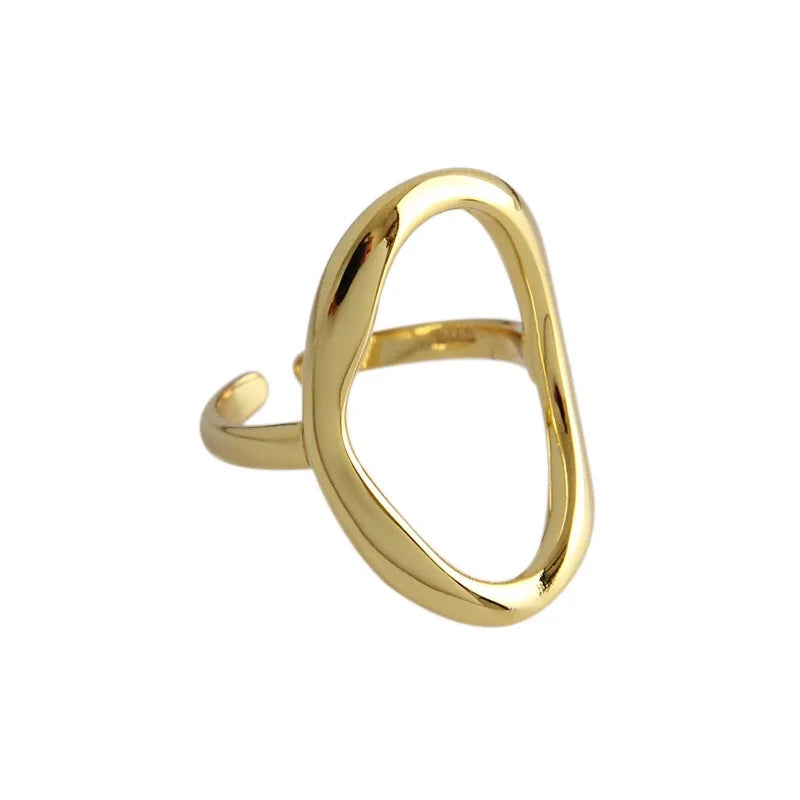 Anillo "Minimalist Halo"™: Óvalo Artístico en Plata 925