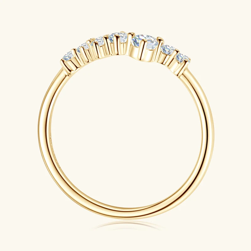 Anillo "Cluster de Diamantes"™: Plata 925 y Moissanita Certificada