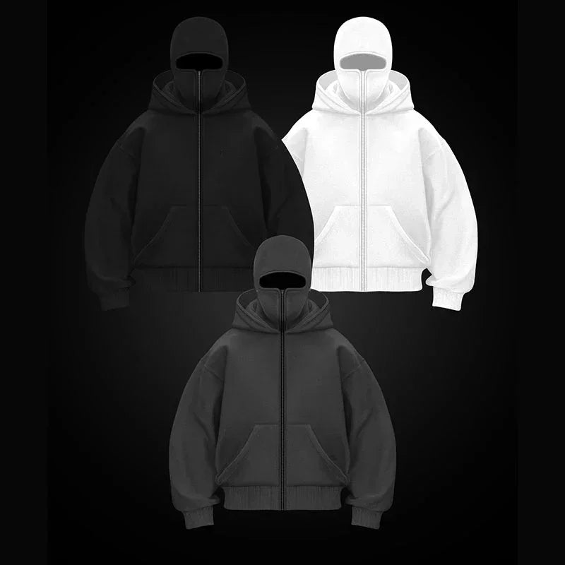 Polerón Balaclava Y2K™: Sudadera Urbana con Máscara Integrada