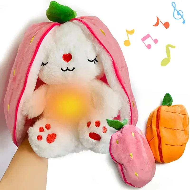 SleepyBunny™: Peluche Relajante Sensorial con Respiración, Luz y Música