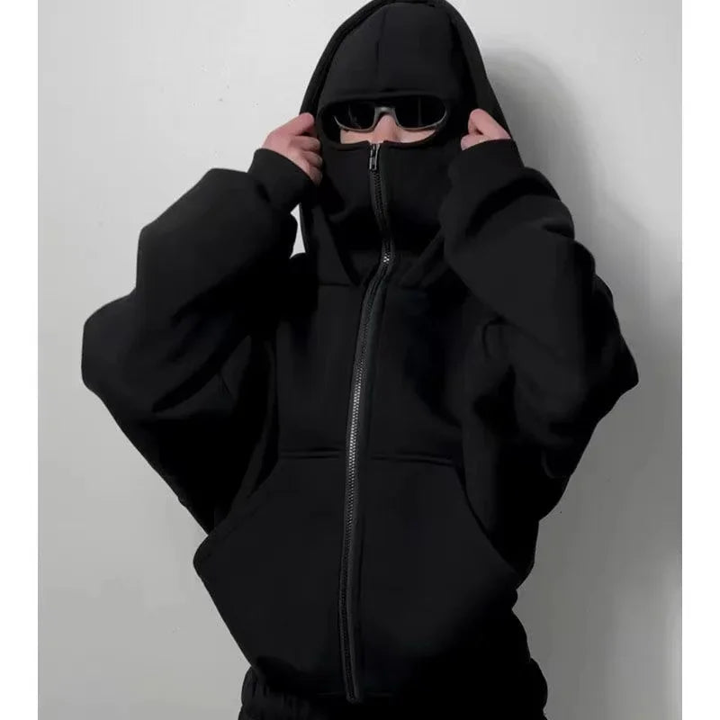 Polerón Balaclava Y2K™: Sudadera Urbana con Máscara Integrada